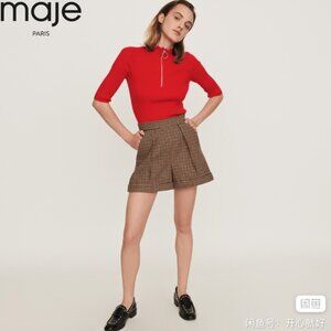 Maje Tweed mini short